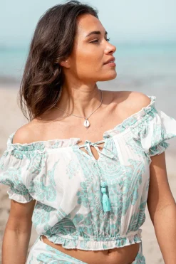 Zigeuneroberteil Adella Aqua