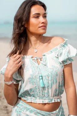 Zigeuneroberteil Adella Aqua