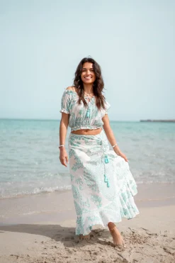 Zigeuneroberteil Adella Aqua