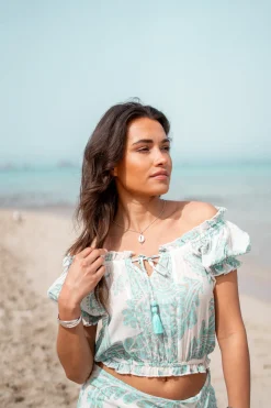 Zigeuneroberteil Adella Aqua