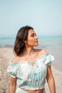 Zigeuneroberteil Adella Aqua