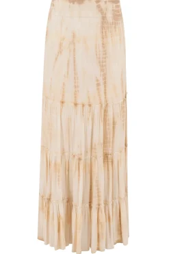 Zigeunerrock Lucia Tie Dye Taupe