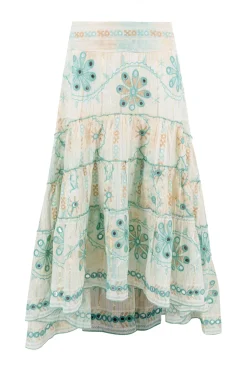 Zigeunerrock Spiegel Aqua