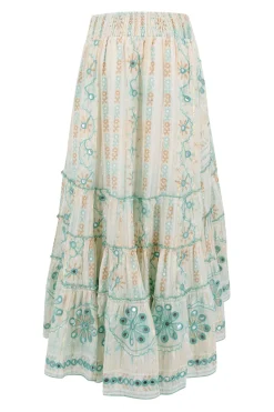 Zigeunerrock Spiegel Aqua