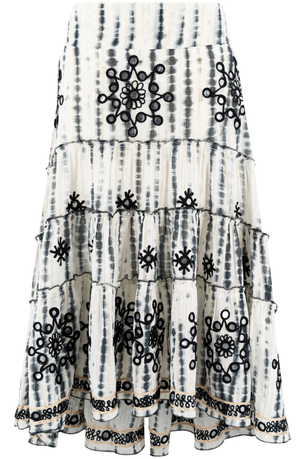 Zigeunerrock Spiegel Schwarz