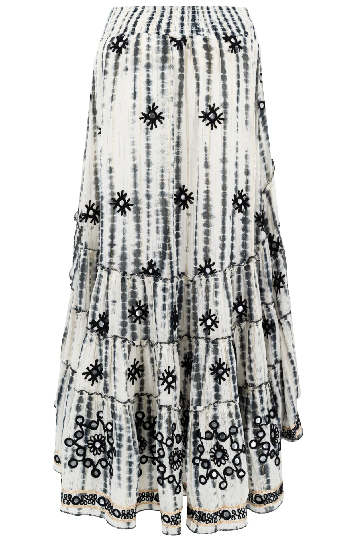 Zigeunerrock Spiegel Schwarz