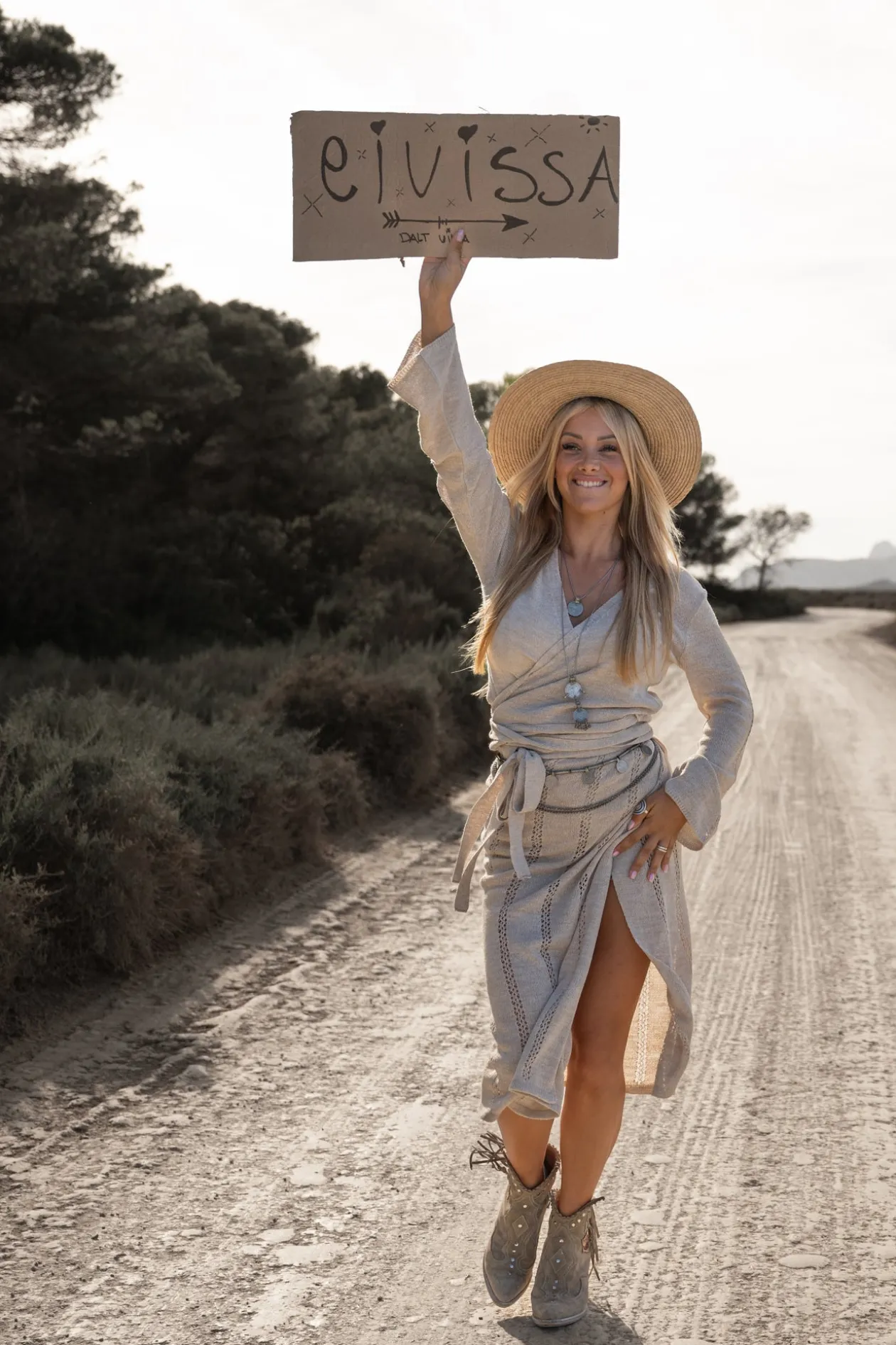 Zoey gestrickter Wickelrock