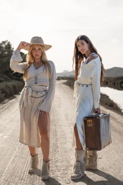 Zoey gestrickter Wickelrock